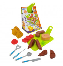 Детский набор продуктов "Фаст-фуд" LT8801-8D, овощи, приборы