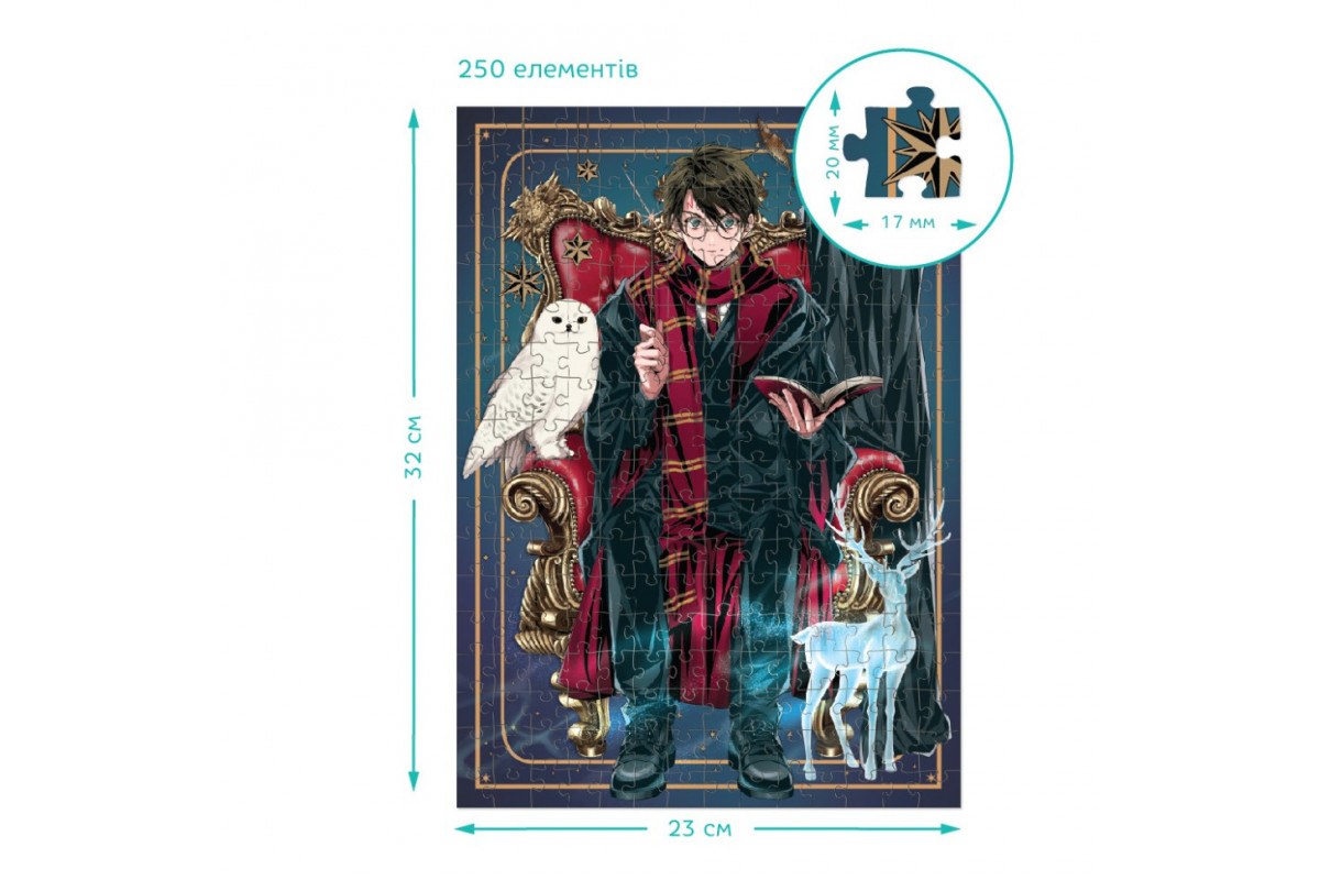 Детский пазл 3 в 1 "Династия волшебников" 200575 набор 4 в 1