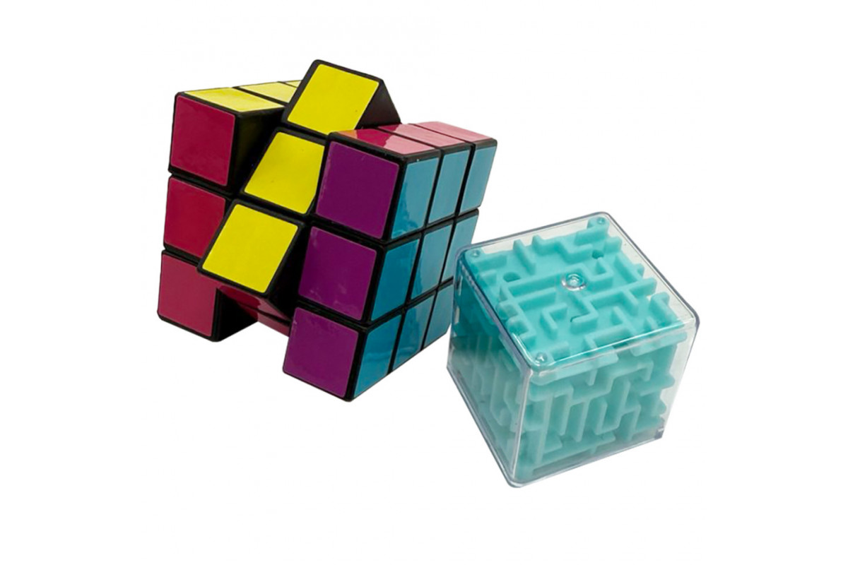 Набор головоломок 2 в 1 "Лабиринт-Кубик" IGR119, размер 4х4