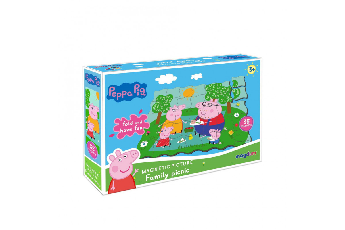 Магнітний пазл Свинка Пеппа "Пікнік" Magdum МЕ 5031-08