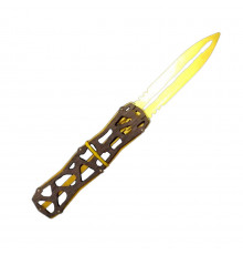 Дерев'яний сувенірний ніж «ВИКИДУХА» СКЕЛЕТОН SK-BLACK (Чорний)