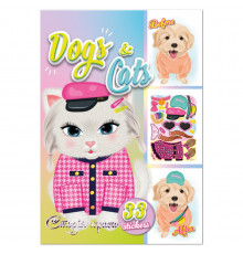 Детская книжка с наклейками студия красоты "Dogs and cats" РМ-76-03