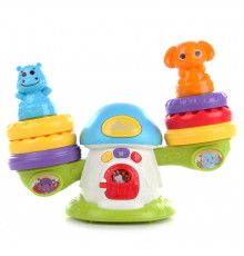 Музыкальная развивающая игрушка "Весы" QF366-043 со световыми эффектами Синий