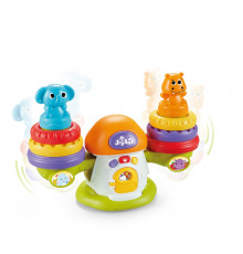 Музыкальная развивающая игрушка "Весы" QF366-043 со световыми эффектами Оранжевый