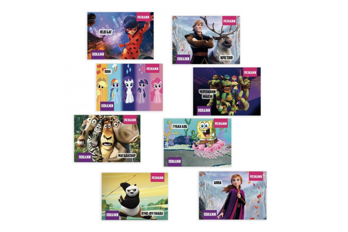 Настольная игра "Покажи или расскажи. Мультфильмы" PLR-0021
