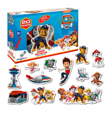Детский набор магнитов Щенячий патруль "Веселые приключения" Magdum ML4034-01 20 шт