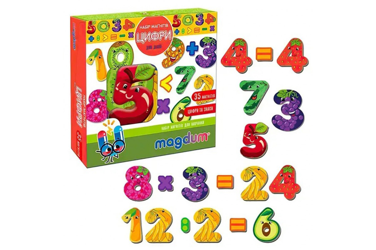 Набор магнитов Цифры ML4031-37, 35 магнитов