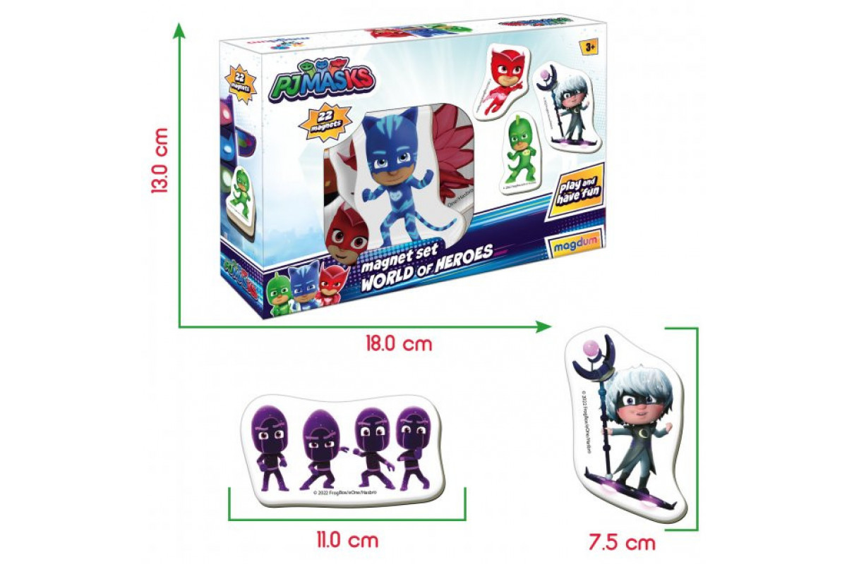 Набір магнітів "Герої в масках. Світ героїв" Magdum МЕ 5031-31