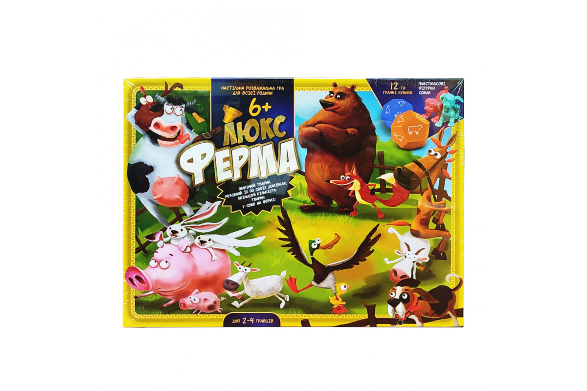 Гра настільна ВЕЛ "Ферма ЛЮКС" G-FL-01-02 УКР.