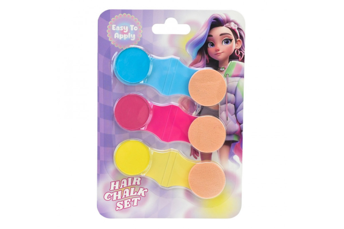 Дитяча косметика "Крейда для волосся" UKR2411, 3 кольори