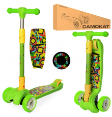 Самокат детский MAXI iTrike JR3-060-11-GR складной