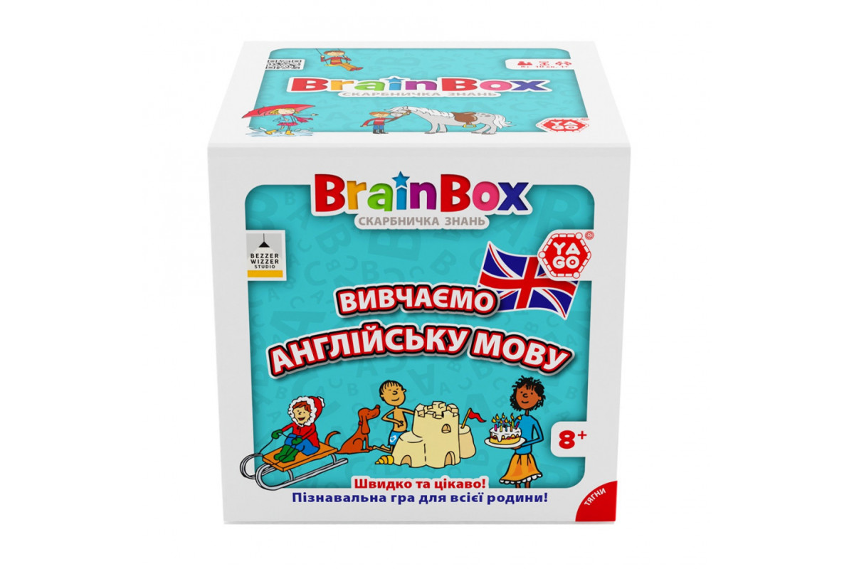 Карткова гра Brainbox "Вивчаємо англійську мову" Yago BZZBRLLE01UA 55 карток
