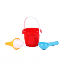 Дитячий набір для гри з піском ТехноК 7068TXK, 3 кольори Червоний