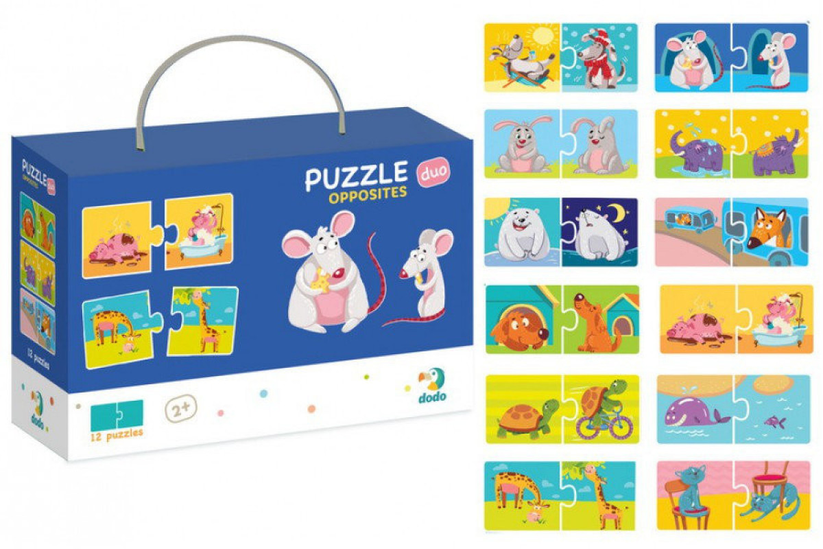 Детские пазлы Противоположности DoDo 300151, 24 элемента