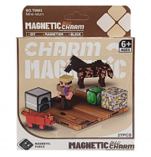 Детский магнитный конструктор Minecraft 9963, 27 деталей