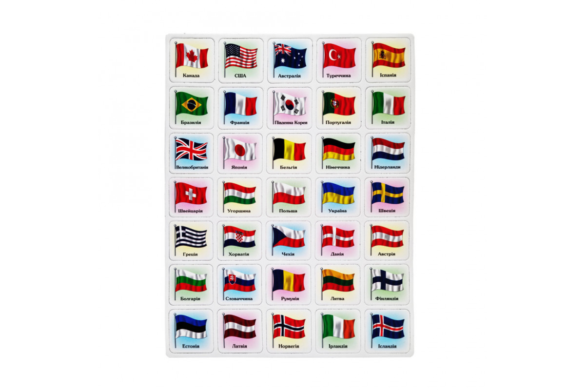 Набір магнітів "Прапори" 1328ATS