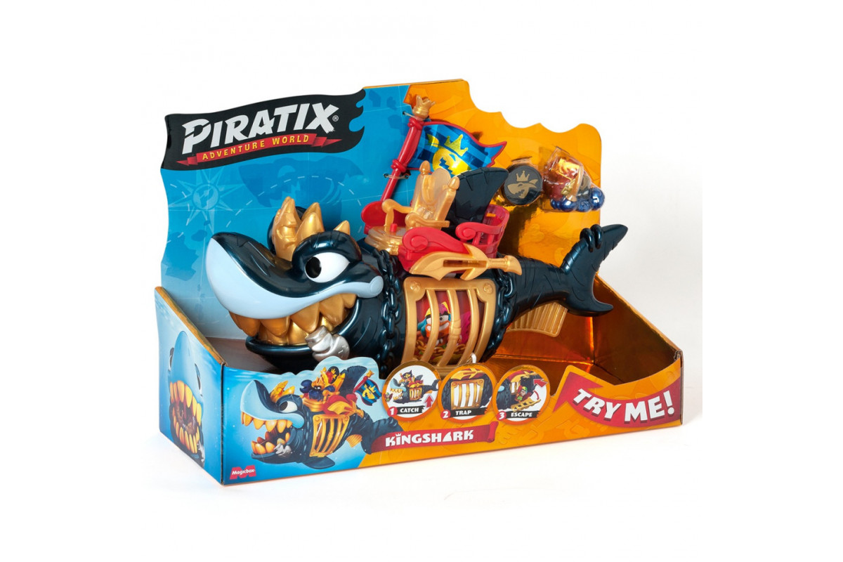 Дитячий іграшковий набір з фігурками "Королівська чорна акула" PIRATIX PPXSP112IN11