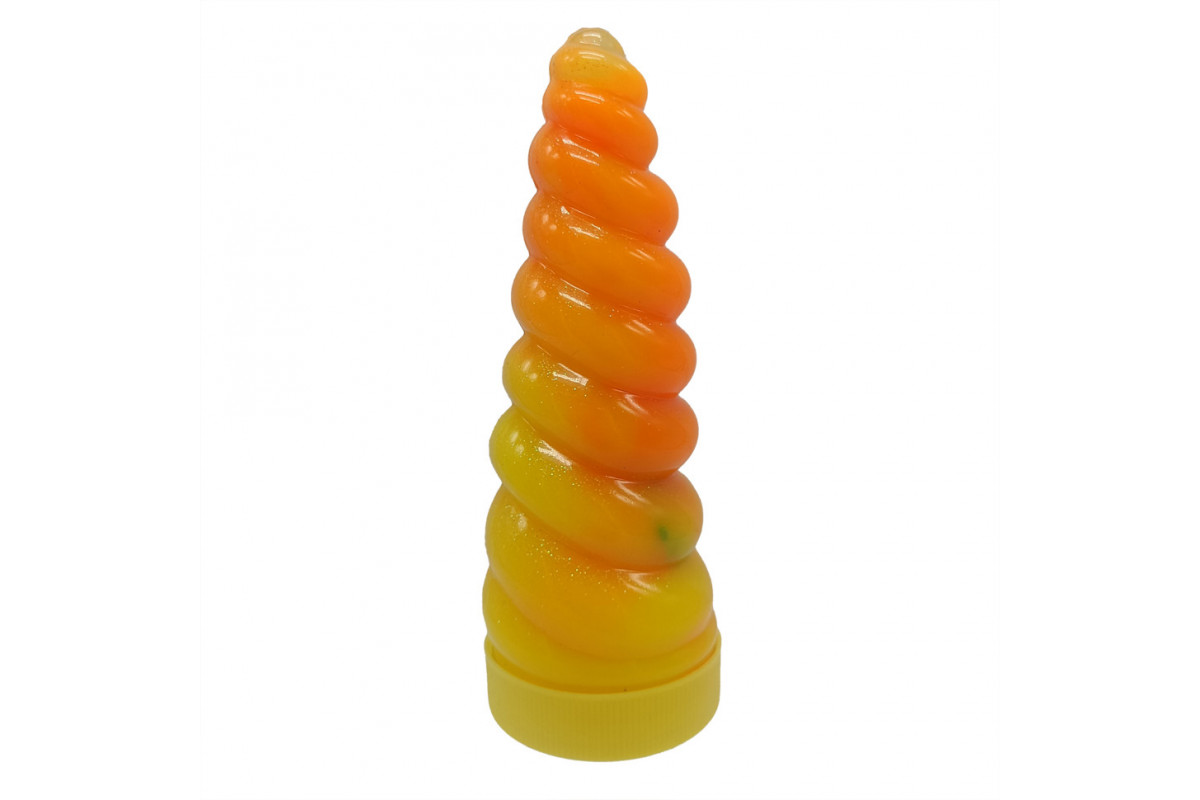 Вязкая масса "Unicorn Slime" UNS-02-01U, густой лизун Orange-Yellow