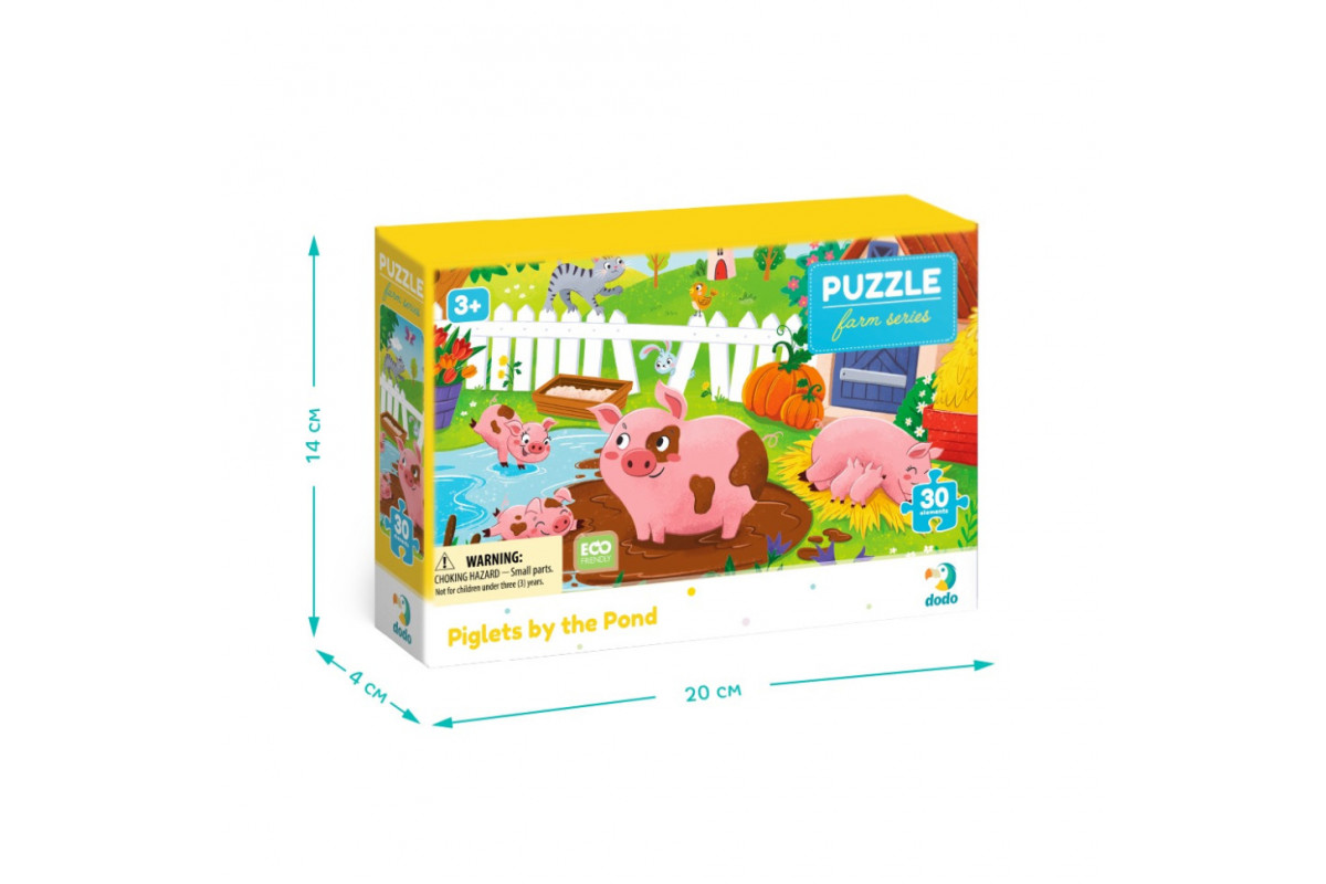 Детский пазл "Поросята у пруда" 300682, 30 элементов
