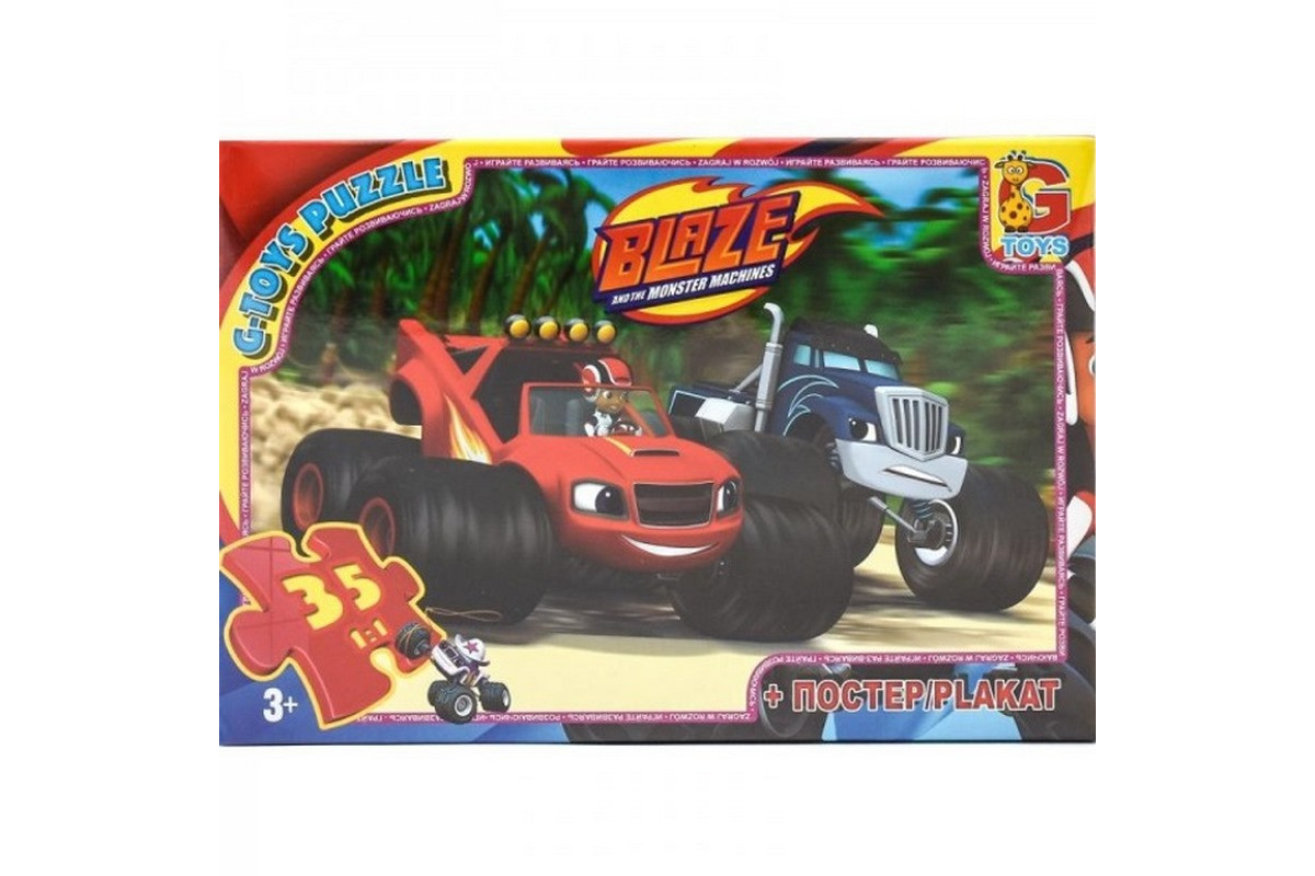 Дитячий пазл класичний "Blaze Блейз" ZE001 постер 35 елементів