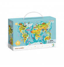 Детский пазл Мир животных DoDo 300133, 80 элементов