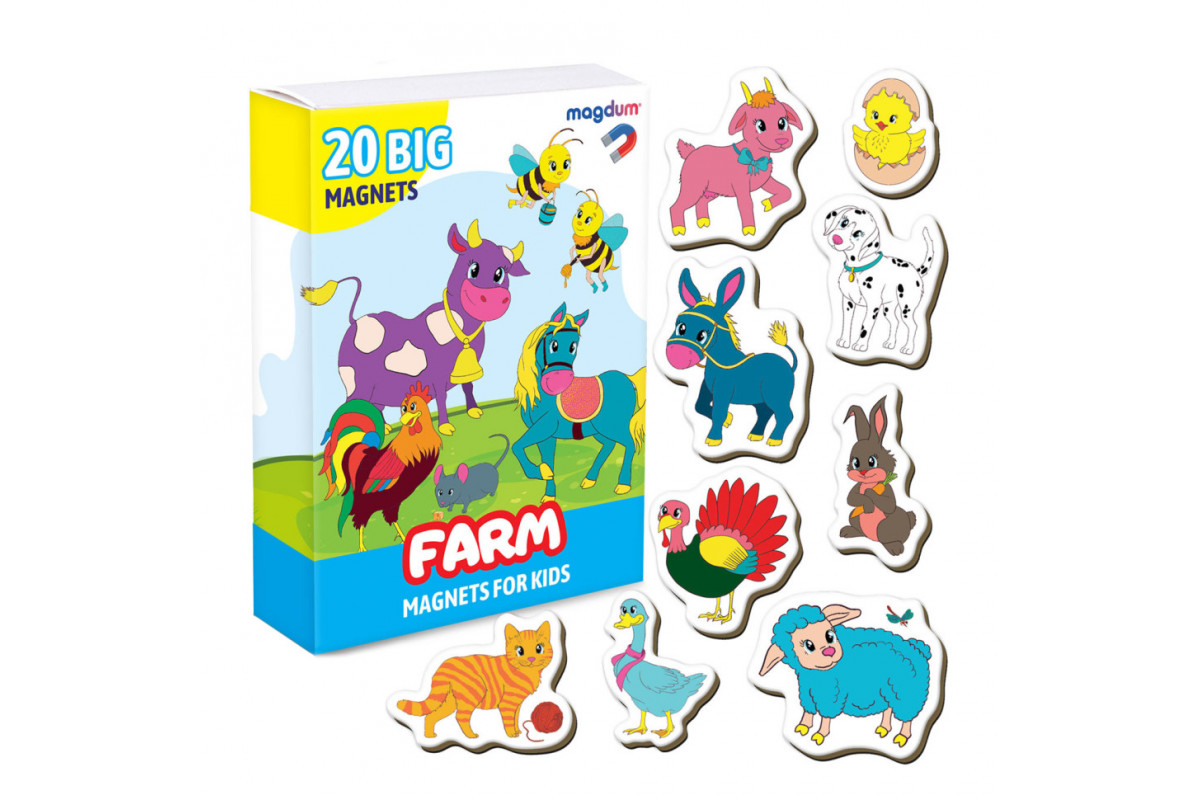 Набор магнитов "Farm" Magdum ML4031-32 EN