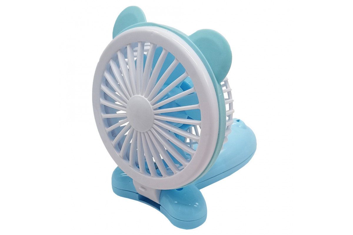 Вентилятор ручний портативний «Ведмедик» VNTR-002-4(Blue) синій