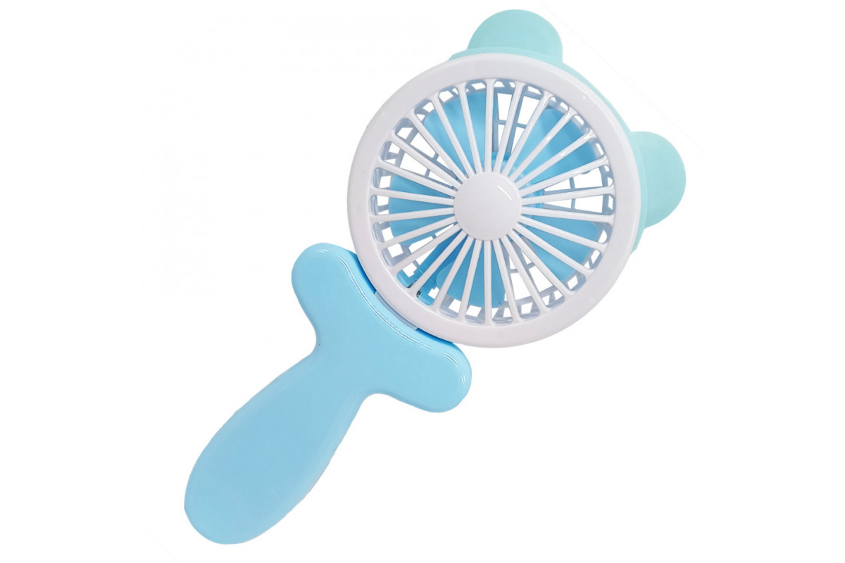 Вентилятор ручний портативний «Ведмедик» VNTR-002-4(Blue) синій
