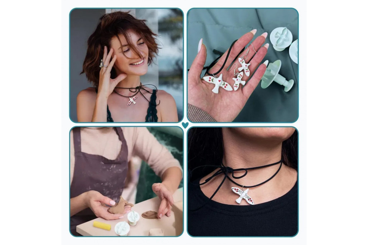 Великий набір для створення прикрас "Птахи" GL-008 з пластичної глини