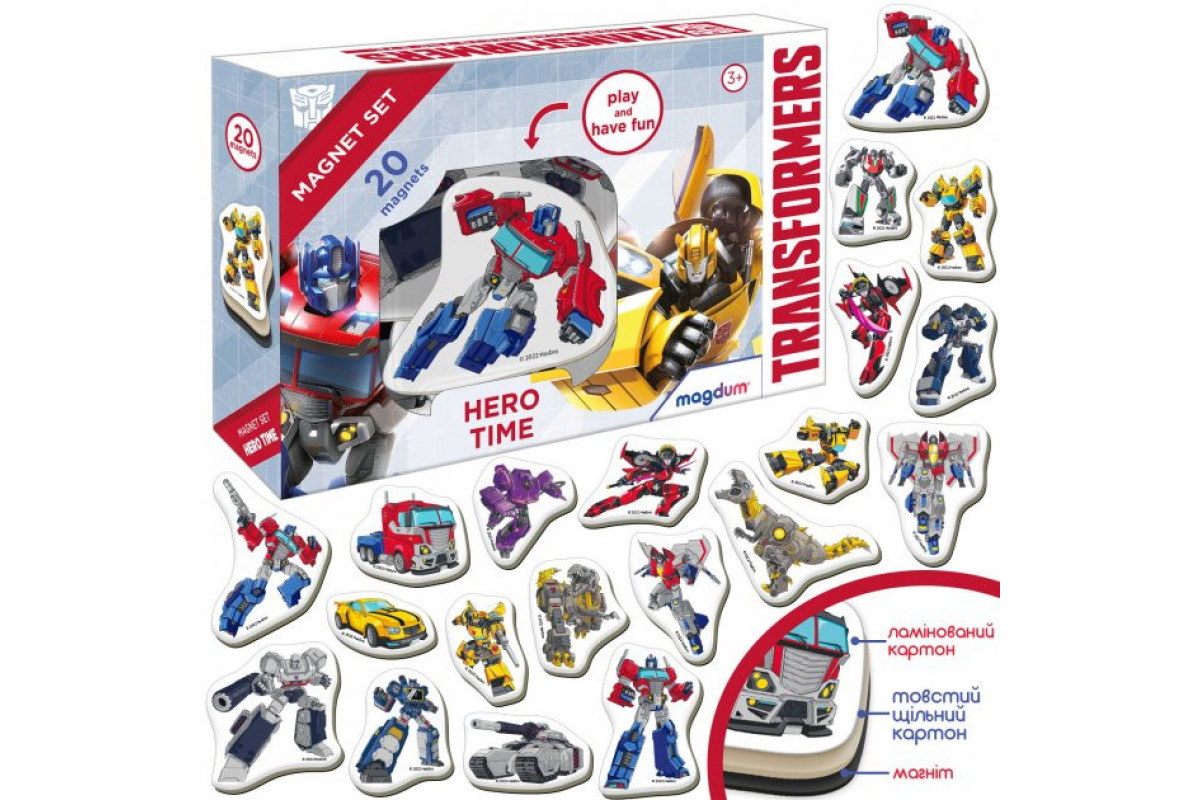 Набір магнітів "Трансформери. Час героїв" Magdum МЕ 5031-41