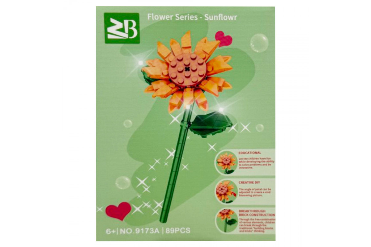 Конструктор детский "Sunflower" 9119A-9173A 89 деталей