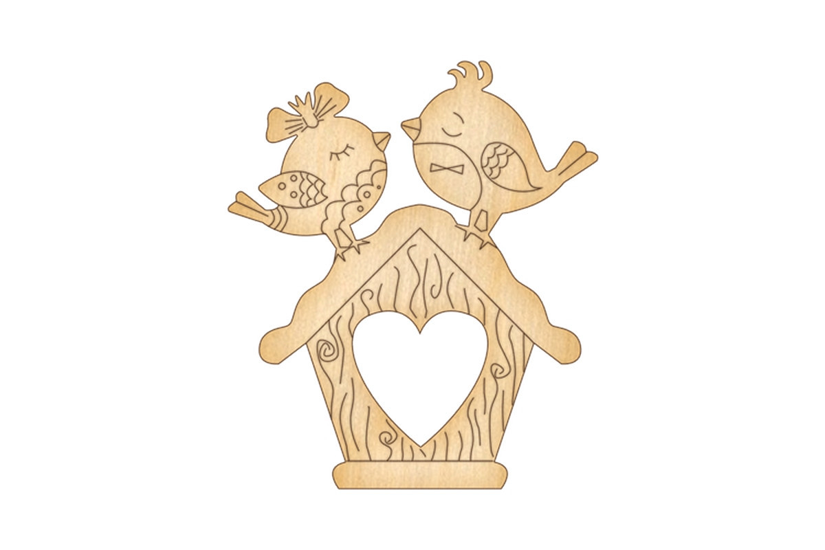 Фигурка для раскрашивания и декорирования "Влюбленные птички -2" FDZ-088