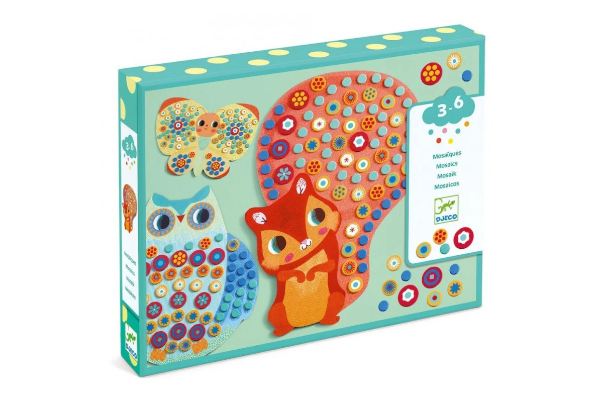 Набір для творчості Алмазна мозаїка "Білочка" DJECO DJ08897