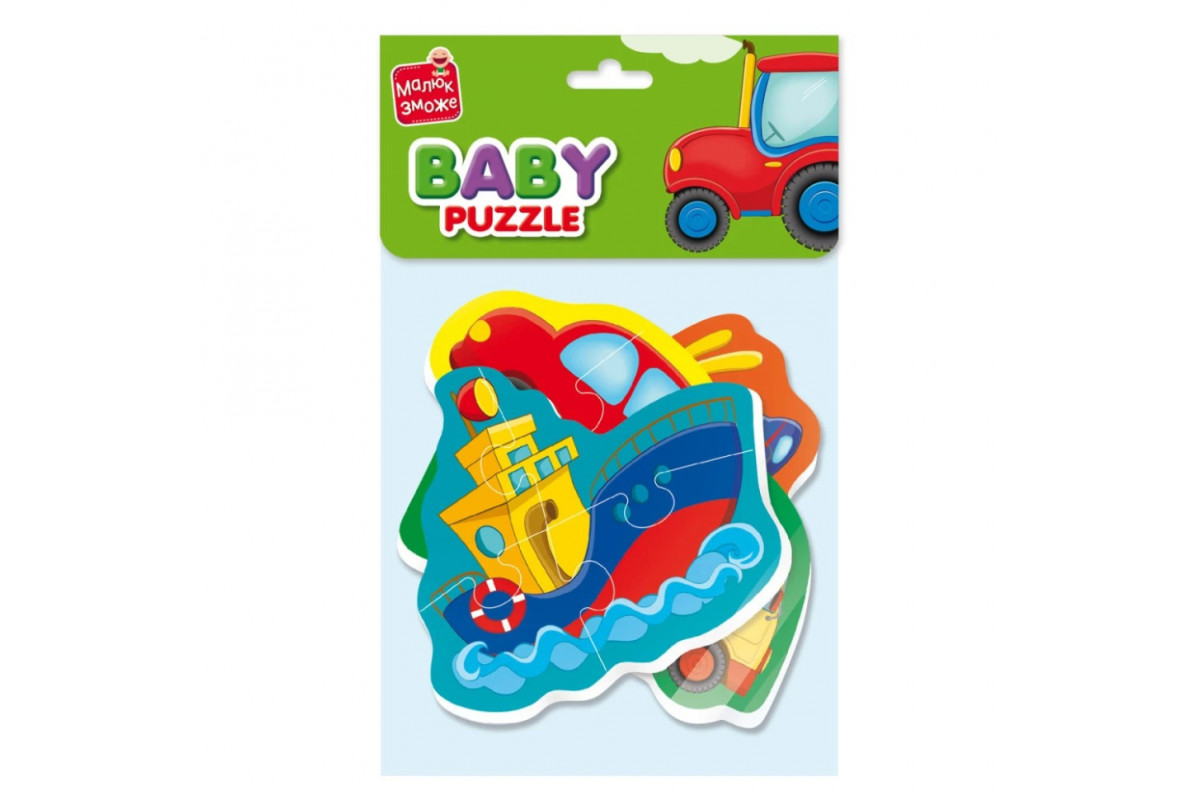 Детские пазлы Baby puzzle "Транспорт" Vladi toys VT1106-96