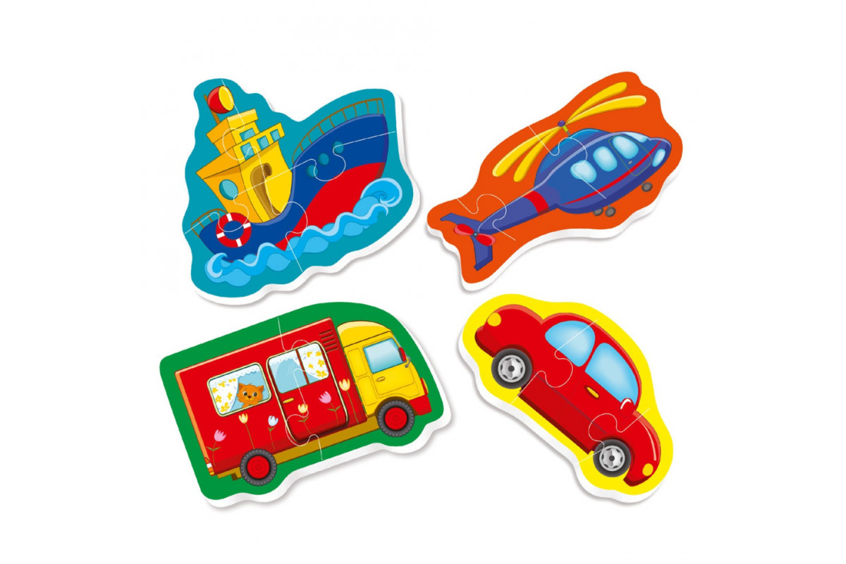 Детские пазлы Baby puzzle "Транспорт" Vladi toys VT1106-96