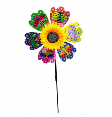 Детский ветрячок "Божья коровка" МR 1225-4 цветок диаметром 28 см, палочка 48 см