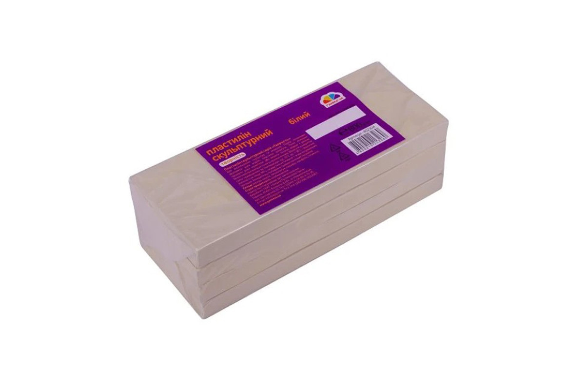 Пластилин скульптурный Творчество ГАММА'UA 402304 белый 800 грамм