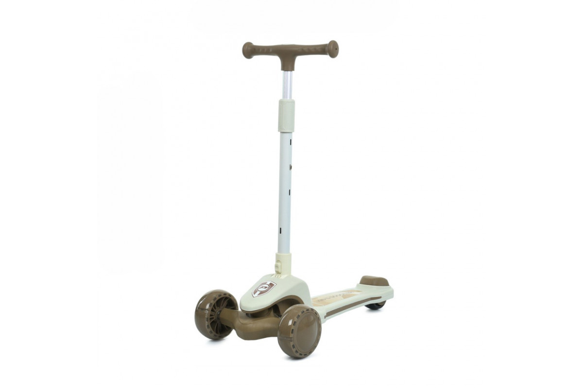 Самокат детский трехколесный JR3-131-BRN, колеса со светом