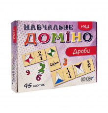 Навчальна настільна гра Доміно Дроби НД017 дидактичний матеріал