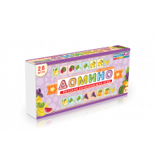 Дитяча настільна гра доміно "Фрукти" 1-092 від 3х років