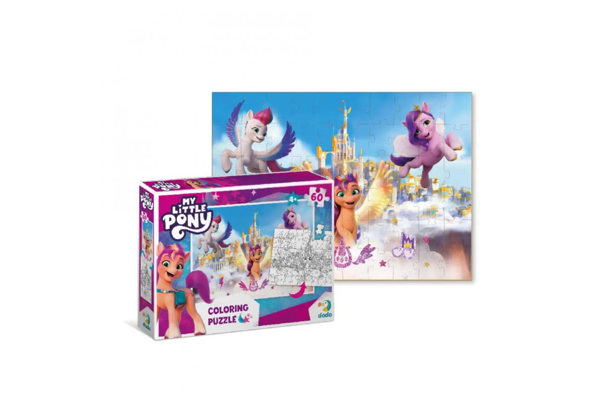 Дитячі Пазли 2 в 1 My Little Pony "Пригоди у палаці" DoDo 200135 60 елементів