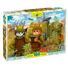 Пазл "Котики ВСУ и ПВО" Энергия Плюс 84665, 160 эл