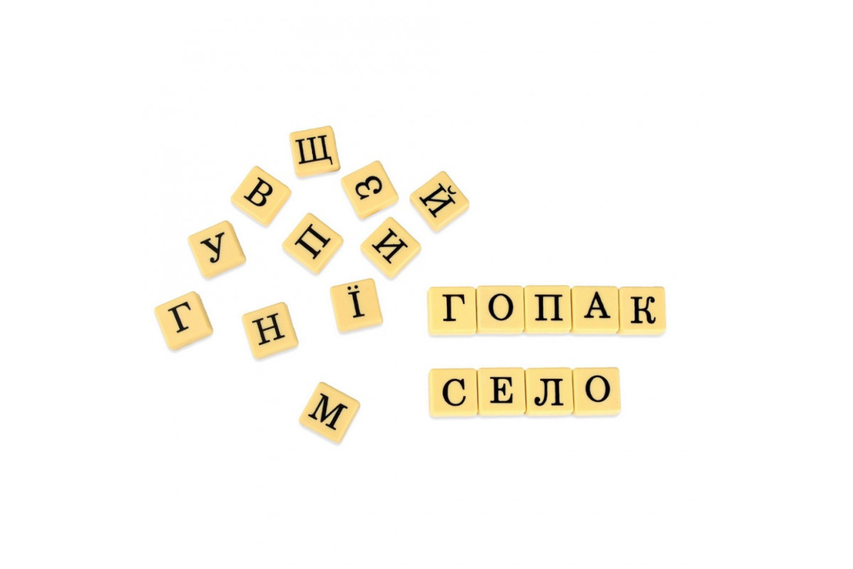 Настольная игра "Словогонка" 30824, 100 плиток с буквами