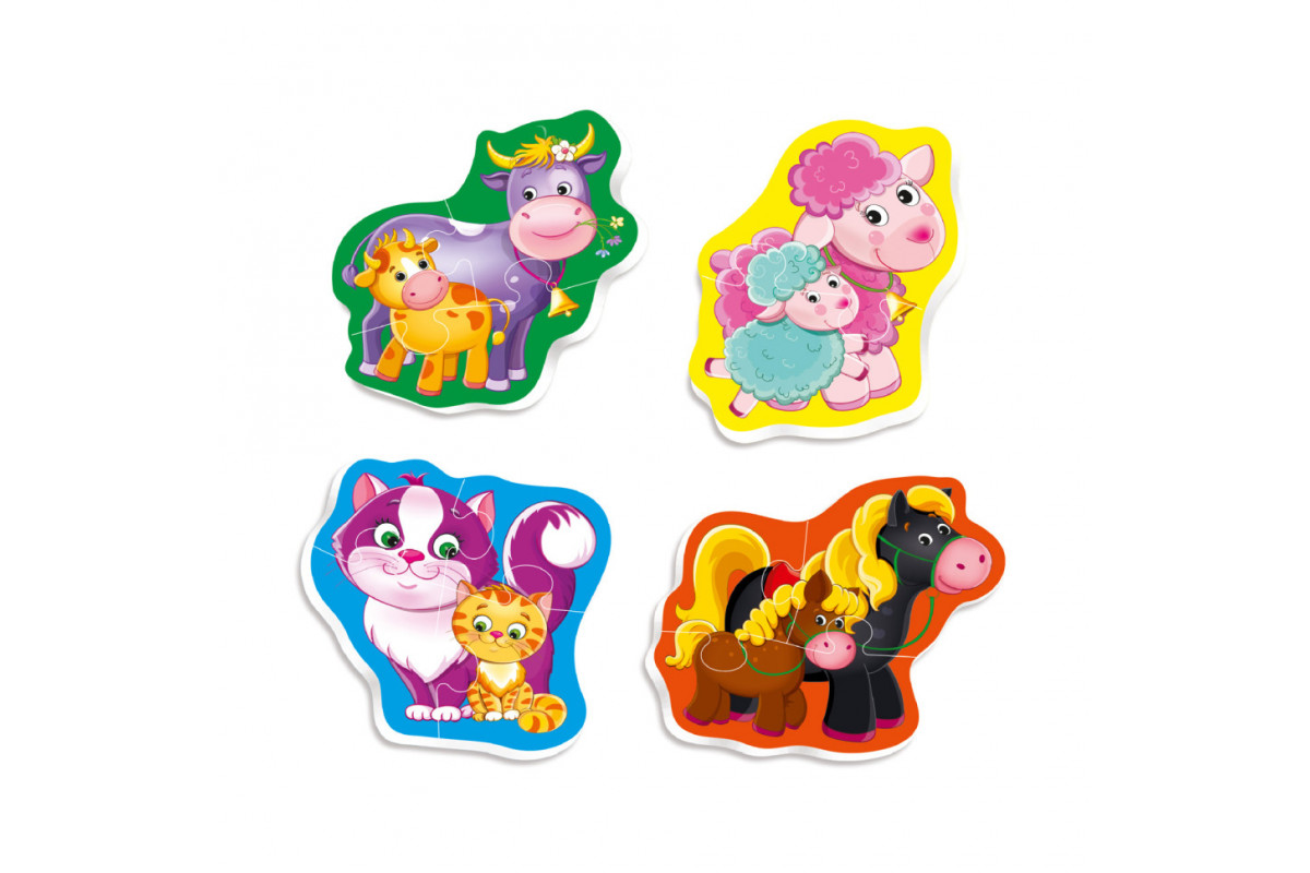 Детские пазлы Baby puzzle "Мама и малыш" Vladi toys VT1106-97