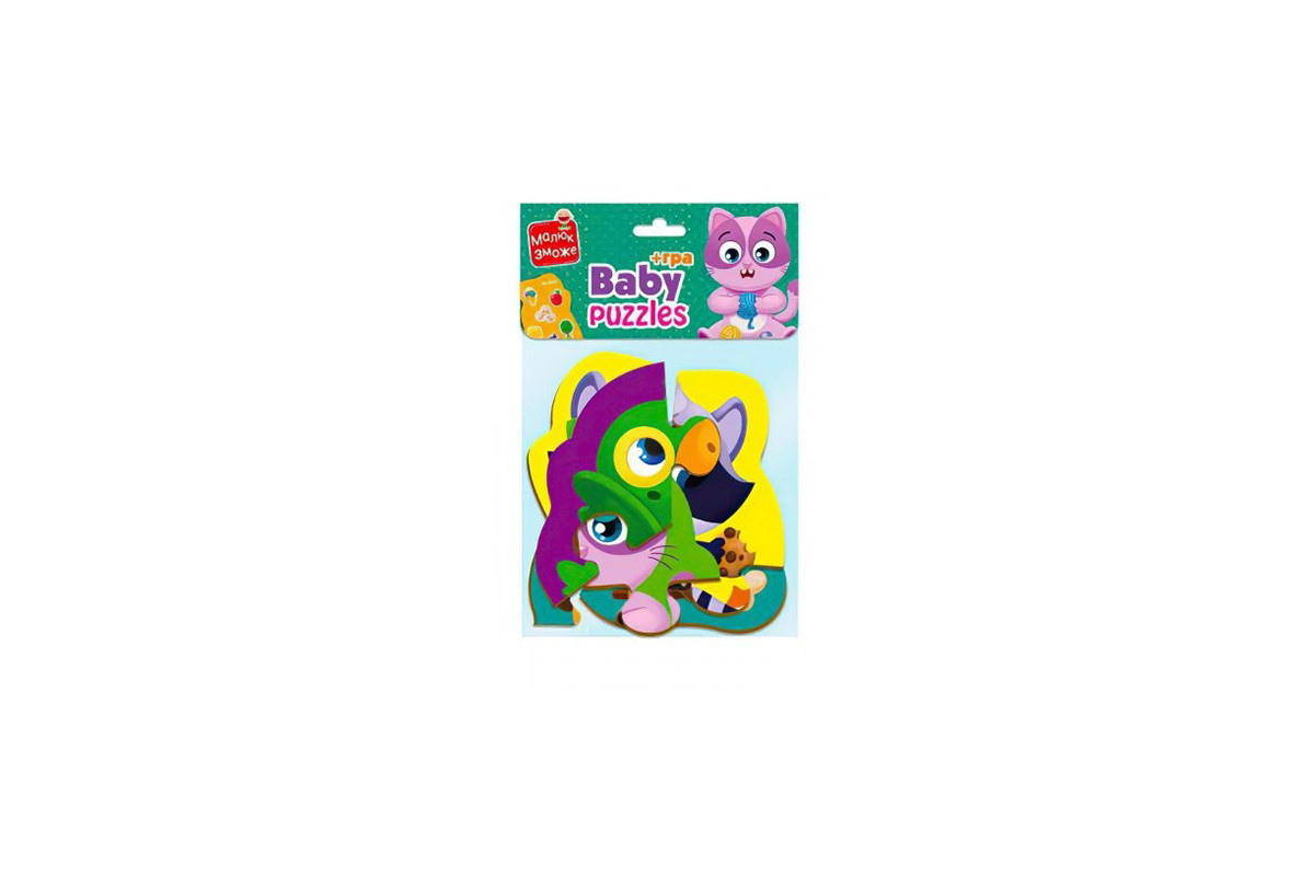 Пазли максі з грою Малюк Зможе «Хатні улюбленці» Vladi Toys VT1722-21 Укр