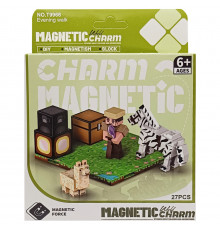 Детский магнитный конструктор Minecraft 9966, 27 деталей