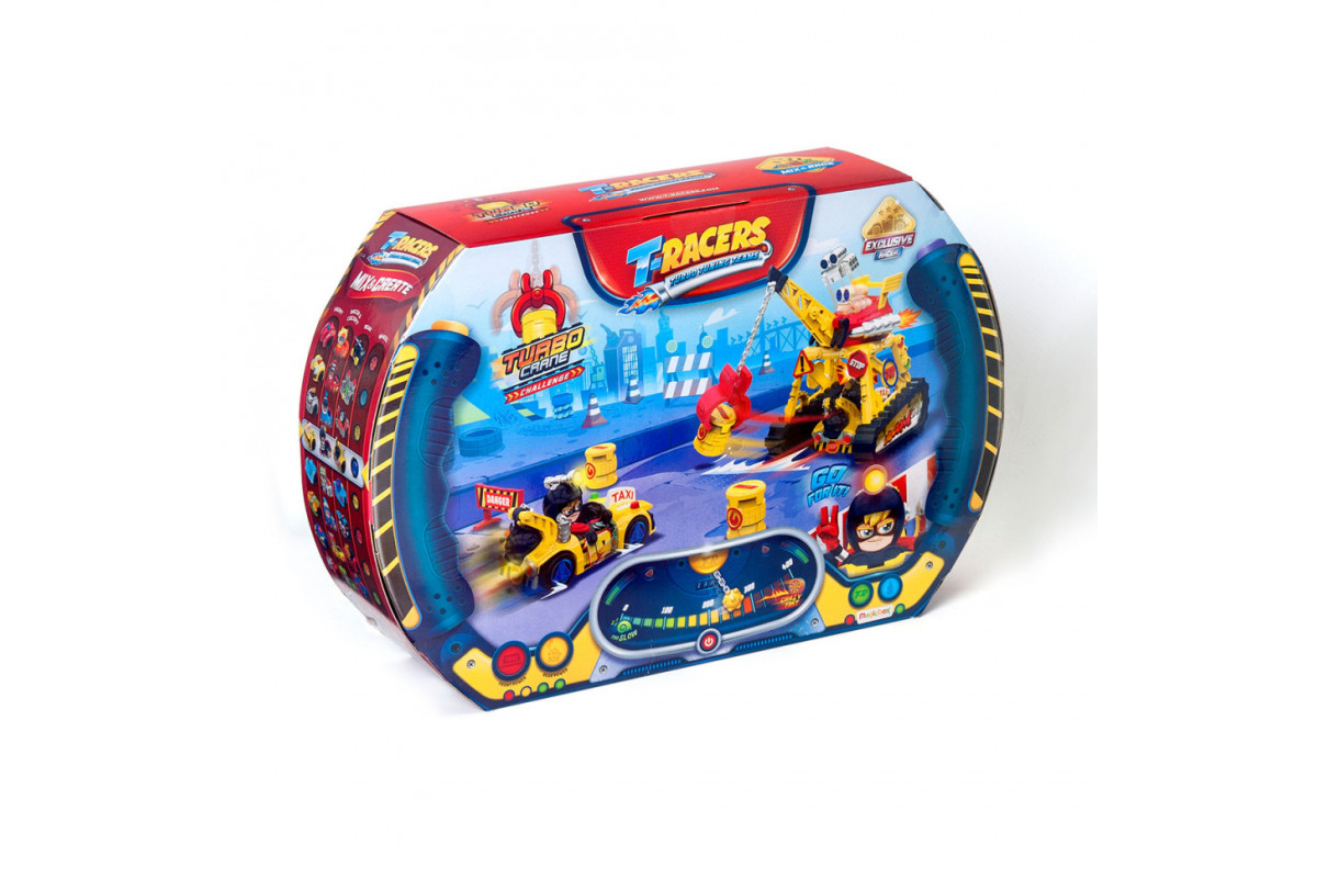 Ігровий набір Турбокран T-Racers PTRSD014IN11 з аксесуарами
