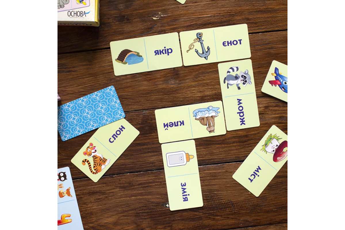 Обучающая настольная игра Домино Звуковая цепочка НД019 дидактический материал