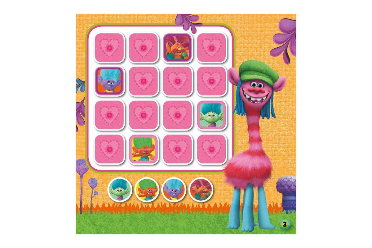 Судоку для детей "Тролли Интересные головоломки" 1191006 с наклейками