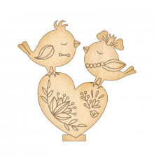 Фигурка для раскрашивания и декорирования "Влюбленные птички" FDZ-089